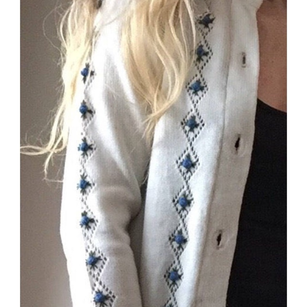 Vintage Knit Sweater, Long Tunic Style